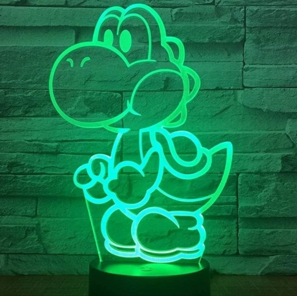 LED Yoshi Night Light with Remote - Picture 1 of 8
